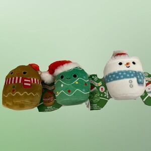 2023 Holiday Squeeky Plush Squishmallow Squad For Dogs Gilindo Carol & Gina